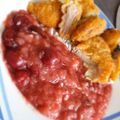 Horváth Heni Cooksnap-ja, amikor elkészítette a(z) Meggyszósz natúr csirkemellel és rizzsel receptet.