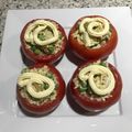 El cooksnap de miriam melina cuando hizo Tomates rellenos de arroz y arvejas.