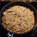 El cooksnap de juantxo cuando hizo Pasta con portobello con nata.