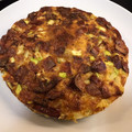 El cooksnap de Marta cuando hizo Tortilla de calabacín y salchichas al horno.