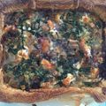 El cooksnap de Marieta cuando hizo Quiche hojaldrada de espinacas y champiñones con salsa de arándanos.