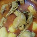 Ummay Salma's cooksnap of when they made Alu diye chiken curry.