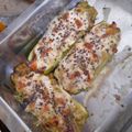 El cooksnap de Yamila Gallardo cuando hizo Zucchinis rellenos con puré de paltas.