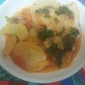 El cooksnap de fany milsztein cuando hizo Merluza con patatas.