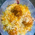 Abdul Kabeer Bhatti's cooksnap of when they made Safed chane ki biryani.