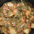 El cooksnap de Sara García Ramajo cuando hizo Judía verdes salteadas con jamón y tomate.