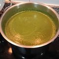 El cooksnap de Luis Martinez cuando hizo Crema de espinacas.