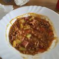 El cooksnap de Angel Campo cuando hizo Lentejas de bote con verdura y chorizo, morcilla y patata.