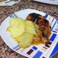 El cooksnap de Juancho Fuentes cuando hizo Pollo asado con miel y mostaza.