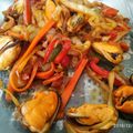 El cooksnap de Isabel cuando hizo Verduras con mejillones.