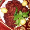 Areeba Khan's cooksnap of when they made Instant Chapli kabab.
