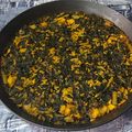 El cooksnap de Gilbert (Aprenent a la vida 📚♻️☯️) cuando hizo Arroz meloso con acelgas, calamar y gambitas.