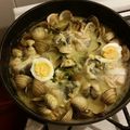 El cooksnap de Rocio Lopez cuando hizo Merluza a la Vasca con Berberechos.