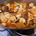 El cooksnap de Agustina Rodriguez cuando hizo Guiso de fideos con carne.
