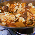 El cooksnap de Agustina Rodriguez cuando hizo Guiso de fideos con carne.