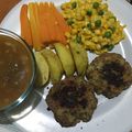 Cooksnap dari wuri untuk resep Steak Daging Sapi Giling dengan Brown Sauce