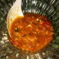 Cooksnap Ziana Chesaad semasa beliau membuat Sambal belacan padu.