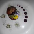 El cooksnap de Julian Paez cuando hizo Buñuelo relleno de crema té matcha y mermelada de frutos rojos.