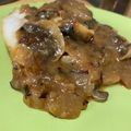 El cooksnap de Natàlia Sánchez cuando hizo Merluza en salsa de champiñones.