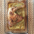 El cooksnap de calberto cuando hizo Muslos de pollo al horno con patatas y cebolla.