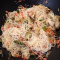 El cooksnap de Lola cuando hizo Fideos chinos con verduras.