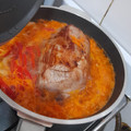 El cooksnap de Gaby Carmena cuando hizo Peceto a la portuguesa con papas aplastadas.
