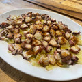 El cooksnap de Satoshi Namai cuando hizo Pulpo a la gallega sobre base de patatas al microondas.