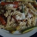 El cooksnap de Ossara Lamas cuando hizo Pasta pollo primavera.
