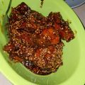 Cooksnap dari linda novianti untuk resep Ayam kecap pedes bumbu kacang khas Palembang