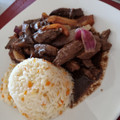 El cooksnap de Nicols Sáez cuando hizo Lomo saltado.