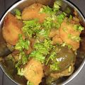 Vandna Raval's cooksnap of when they made રીંગણા બટેટા નું શાક(Rigan Bateta Shaak Recipe in Gujarati).