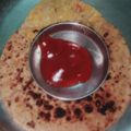 Sonia का कुकस्नैप जब उन्होंने पनीर स्टफ्ड पराठा (Paneer stuffed paratha recipe in Hindi) बनाया था।