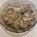 El cooksnap de Eduardo Agudo Alba cuando hizo Quinoa con mejillones, tomate y pepinillos agridulces.