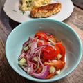 Gabor Pribeli Cooksnap-ja, amikor elkészítette a(z) Ecetes paradicsomsaláta receptet.