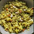 Sarmistha Dasgupta's cooksnap of when they made ডিম দিয়ে চিড়ের পোলাও(dim diye chirer pulao recipe in Bengali).