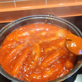 El cooksnap de Almudena Collado cuando hizo Salchichas con tomate.