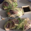 El cooksnap de Irene-Guirao cuando hizo Nem vietnamita de salmón ahumado, queso tártaro y rúcula.