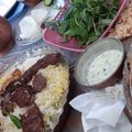 کوک اسنپ لیلی بعد از امتحان کردن جوجه کباب با سیخ چوبی.