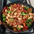 El cooksnap de Ruby Guizar cuando hizo Pollo estilo oriental.