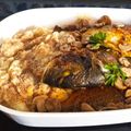 El cooksnap de cristis1303 cuando hizo Dorada al horno al toque de limón y especias con puré de patata con crosta.