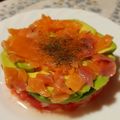 El cooksnap de Miguel cuando hizo Tartar de salmón ahumado.