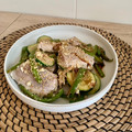El cooksnap de pau's cuisine cuando hizo Atún marinado con verduras -en sartén-.