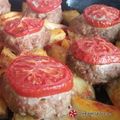 Cooksnap από amande στη συνταγή Αφράτα μπιφτέκια καλοκαιρινά με πατάτες φούρνου