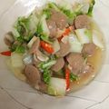 Cooksnap dari Ziah Jiee Yutt untuk resep Tumis sawi putih bakso simple