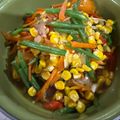Cooksnap dari nfyb untuk resep Tumis pelangi (wortel, buncis, jagung, toge)