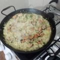 El cooksnap de claudiapestegui cuando hizo Mejillones al vino blanco con arroz amarillo. #delantaldorado.