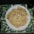 El cooksnap de Anthony Salguero cuando hizo Espaguetis a la carbonara.
