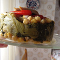 El cooksnap de Ángeles Rg cuando hizo Garbanzos con Grelos y atún.