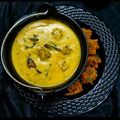 Geeta Godhiwala's cooksnap of when they made Fritters Yogurt Curry (Kadhi Pakoda).