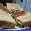 El cooksnap de Mariela Cabara Santos cuando hizo Tarta de espinaca, acelga, queso y panceta.